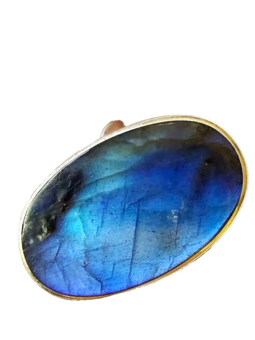 Labradorite sterling silver artisan ring